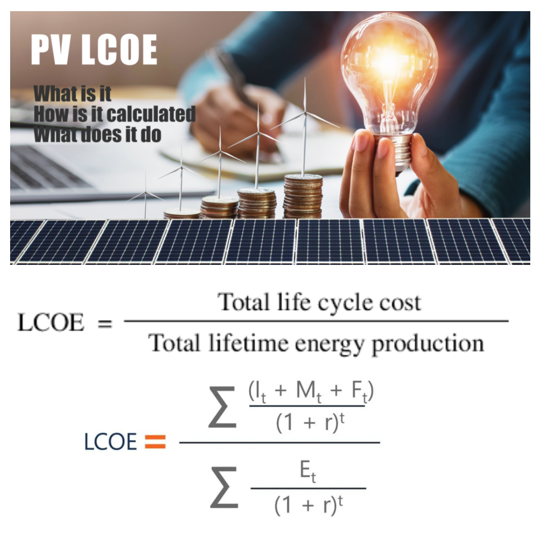 ⚡پێوەرێکی سەرەکی و پێویست بۆ هەڵسەنگاندنی پرۆژەکانی وزە: (LCOE)